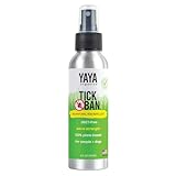 TICK BAN Yaya Organics All Natural Extra Strength Tick Repellent DEET Free - 4 Ounce Spray Bottle
