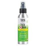 TICK BAN Yaya Organics All Natural Extra Strength Tick Repellent DEET Free - 4 Ounce Spray Bottle