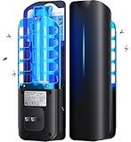 Flying Insect Trap Plug in Mosquito Bug Zapper Indoor Gnat Moth Catcher with 9W Night UV Light, 10 Sticky Glue Board Refills for Home Office