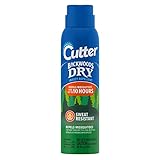 Cutter Backwoods Dry Insect Repellent, Mosquito Repellent, 25% DEET, Sweat Resistent, 4 Ounce (Aerosol Spray)