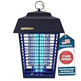 Flowtron Electric Bug Zapper 1/2 Acre Outdoor Insect Control with Dual Lure Method, 15W UV Light & Octenol Attractant for Fly & Mosquito, 5600V Kill Grid, Made in USA, UL Certified