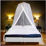EVEN NATURALS Luxury Mosquito Net Bed Canopy, Mosquito Netting for Bed, Bed Net, Mosquito Net for Bed, Mosquito Canopy, Princess Bed Canopy, Canopy Bed King Size, Net for Mosquitoes (Single-King)