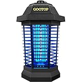 GOOTOP Bug Zapper Outdoor, Mosquito Zapper Outdoor, Electric Fly Zapper,Fly Traps, Mosquito Killer, 3 Prong Plug,Flying Insects Zapper Outdoor 90-130V, ABS Plastic Outer (Black)